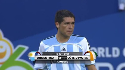 MŚ Niemcy 2006 - Argentyna-Wybrzeże Kości Słoniowej 2:1 (10. 06. 2006)