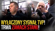 Wyłączony sygnał TVP! Posłowie PiS: Trwa zamach stanu! Walczymy o wolne media