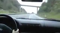 Poślizg na autostradzie