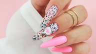 Colorful leopard icon nails art tutorial / Gabrielle Nails Charbonne