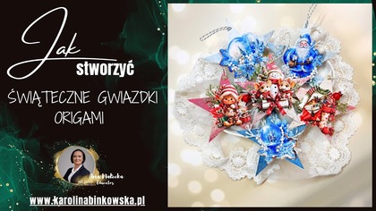 Świąteczne gwiazdki origami  krok po kroku z Anią z Craftovanki | Kreatywna transmisja