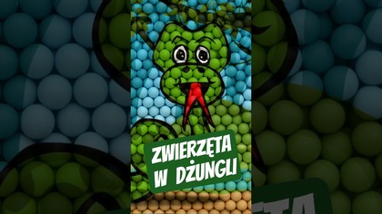 Zwierzęta w dżungli dla dzieci z piłkami - Wąż