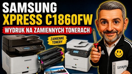 Samsung Xpress C1860FW wydruk na zamiennych tonerach