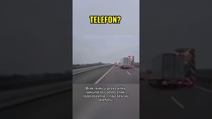  Zero reakcji do ostatniej sekundy  Kierowca zdążył cudem! #shorts #kierowcy #uwaga