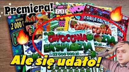 Zdrapki Lotto  Akcja jak w najlepszym thrillerze!  Mix za 100zł i nowa Owocowa Eksplozja 