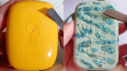 Soap Carving ASMR Relaxing Sounds no talking Satisfying ASMR Video