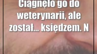 Ciągnęło go do weterynarii, ale został...  księdzem.  Nocował u siebie hipisów