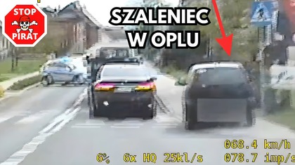 Wariat za kółkiem Opla i policyjny pościg za Audi.  STOP PIRAT