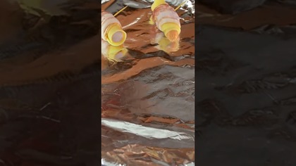 Parówki zapiekane z serem i boczkiem #shorts #smakowitedania #gotowanie #recipe #food #przepis