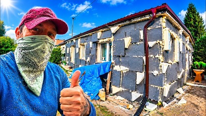 DRAMAT!!! STYROPIAN W PYSKU, POŃCZOCHA NA GŁOWIE  | OCIEPLAM DOM i WALCZĘ ZE SOBĄ