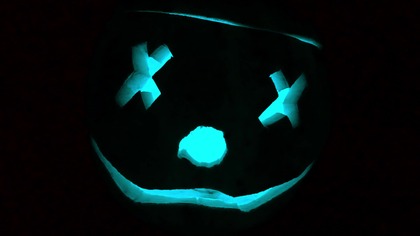 Cyberpunk Halloween Screensaver | 4K Neon Glitch Jack-o-Lantern | Visual Ambience