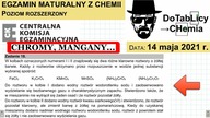 W kolbach oznaczonych numerami I i II znajdowały się dwa różne klarowne roztwory o żółtej barwie. ZADANIE 18 CKE 2021 MAJ