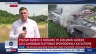 POŻAR ŚMIECI Z NIEMIEC W ZIELONEJ G&Oacute;RZE