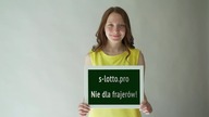Smiling Attractive woman sign