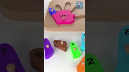 Wooden Colorful Hands and Fingers Toys