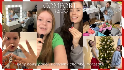 świąteczne porządki z siostrą, nowy pokój, ubieramy choinkę | DZIEŃ Z SIOSTRAMI| COMFORT VLOGMAS