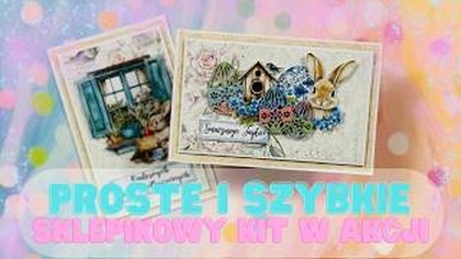 To miała być jedna kartka, czyli tworzę z wielkanocnego kitu ze @SklepikGosiscrapbooking