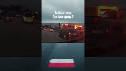 BMW traci kontrolę za dużo mocy czy łyse opony?  #polscykierowcy #wypadek #crash