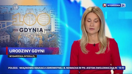 Wydarzenia 24 - Fragment Wydarzeń 12:50 o 100.  rocznicy nadania praw miejskich Gdyni (10. 02. 2026)