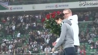 Oświadczyny na meczu Legi