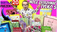 DOSTAJĘ 20 PREZENTÓW, ALE MOGĘ ZATRZYMAĆ TYLKO 5.  Challenge #fikimikiagatkiimoniki