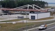 Obrót mostu na Mierzei Wiślanej