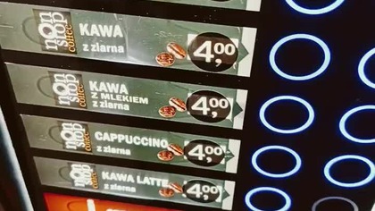 Kawa na UW - ile kosztuje kawa z automatu na Uniwersytecie Warszawskim? Jaką kawę studenci piją?