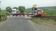 Niecodzienna sytuacja na czeskim przejeździe kolejowym
