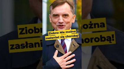 Ziobro: Nie można zasłaniać się chorobą! #Ziobro #CzasDoCeli #PiStoMafia #ZdrajcyPiS #polityka