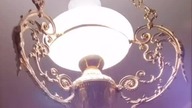 IŻYK - stylowa lampa mosiężna - arcydzieło!