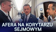 BŁASZCZAK UCIEKA OD DZIENNIKARZA GOŃCA.  KURIOZALNA SYTUACJA W SEJMIE