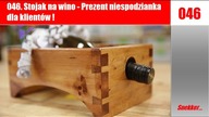 046. Stojak na wino -  Prezent niespodzianka dla klientów !