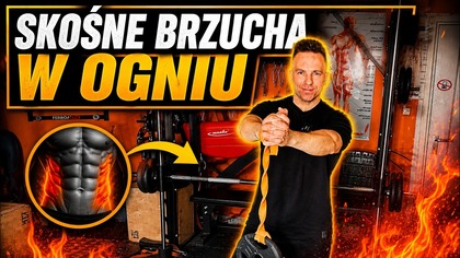ŻELAZNY CORE i Skośne Brzucha - rotacje z gumą i ciężarkiem