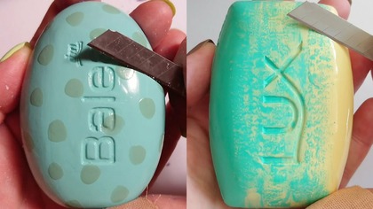 Soap Carving ASMR Relaxing Sounds no talking Satisfying ASMR Video #soapcarving #carvingsoap #seife