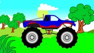 Niebieski Monster Truck Dla Dzieci