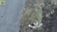 Wojna Rosja - Ukraina Rosjanin odbezpieczna ziemniaczka