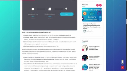 Proxmox VE  darmowy system do wirtualizacji.  Jak zacząć?