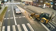 Gliwice: Koparka niemal rozjeżdża kobietę na przejściu dla pieszych