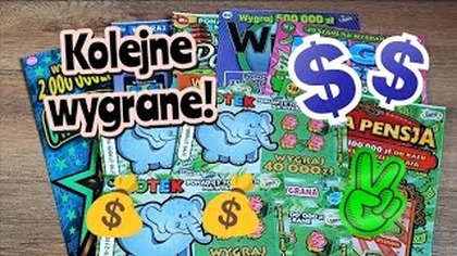 Zdrapki Lotto  Niedzielny odcinek 5 ładnych Lotków i kolejne trafienia 