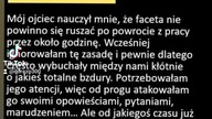 facet ma dwa tryby praca i dom, uszanuj to