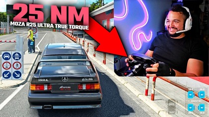Test Zaawansowanej Haptyki w Moza R25 Ultra True Torque, Moza AB9, Moza mBooster 