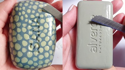 Soap Carving ASMR Relaxing Sounds no talking Satisfying ASMR Video