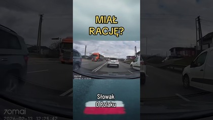 Słowak wściekły na Polaka za lewy pas  Miał rację? #droga #kierowcy #shorts