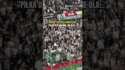 Mocny przekaz od kibiców Legii.  Piłka nożna dla kibiców, nie dla k... , nożowników