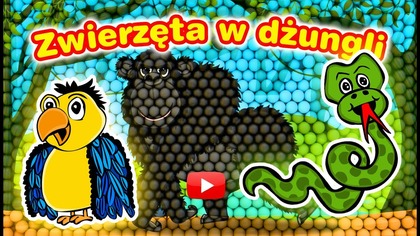 Piłki dla dzieci ze zwierzętami w dżungli