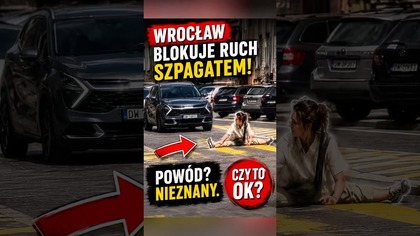 Szpagat na pasach i korek gotowy.  Co sądzicie o takim zachowaniu? #shorts #polscykierowcy #wrocław