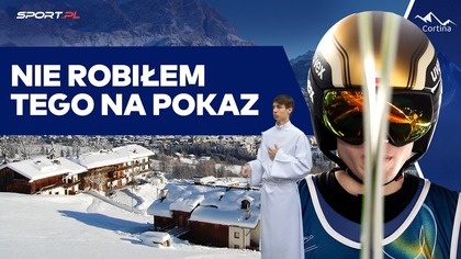 Dlatego Kacper Tomasiak robi znak krzyża przed skokiem.  Powiedział to przed kamerą