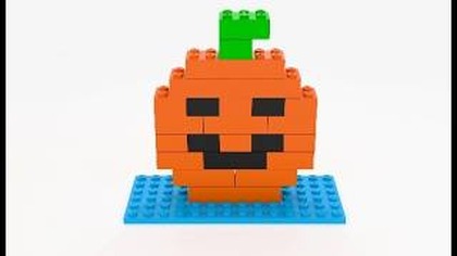 LEGO Dynia na Halloween - krok po kroku
