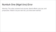 Numbuh 1 Error