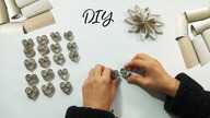 Dekoracja na ścianę z rolek po papierze. wianek, mandala.  Recykling DIY Jak zrobić?